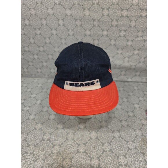 Vintage Chicago Bears‎ NFL Pro! Line Hat Cap Orange Brim Navy Super Rare - Picture 1 of 9